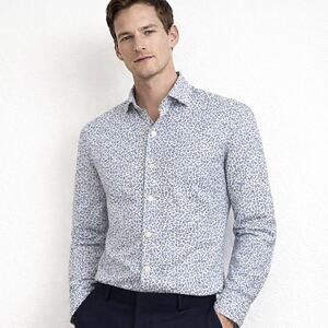 Paul Smith Floral heart Print button up shirt Made in Italy size 16 neck